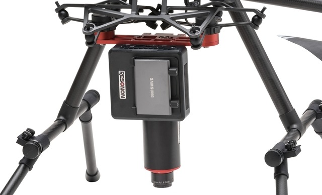 Resonon Pika IR-L Airborne Hyperspectral System on DJI M300 Drone Close-up