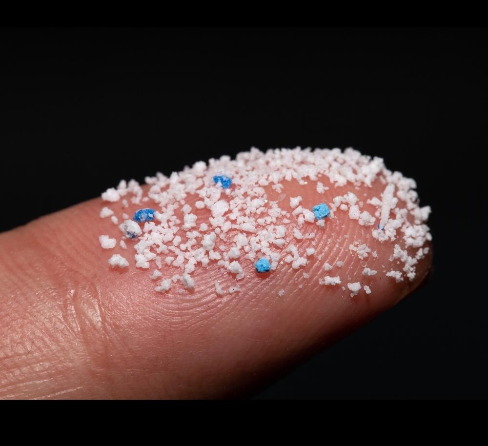 Small fragments of plastic, otherwise known as microplastics.