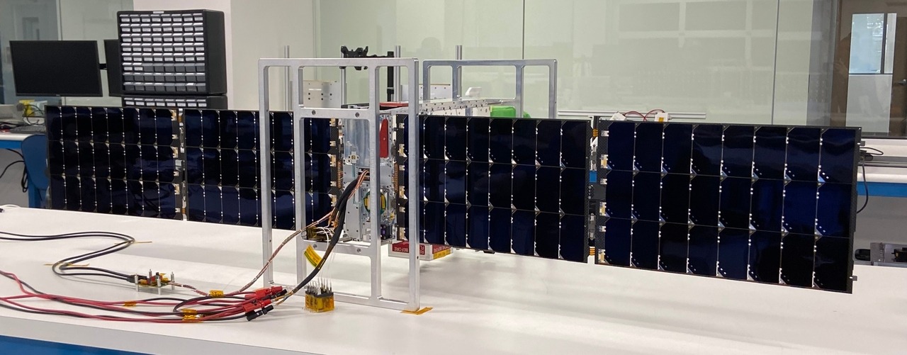 Figure 1: The ARCSTONE instrument integrated with the CubeSat. Image courtesy of Blue Canyon Technologies.