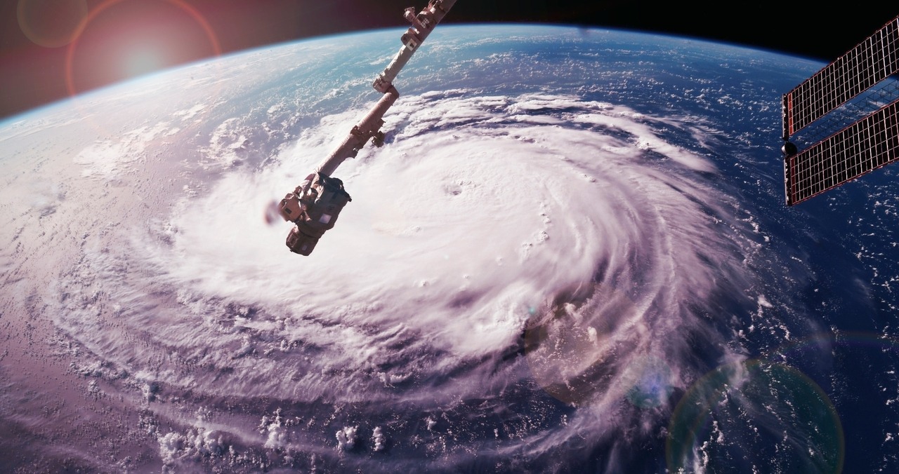 Figure 2: Hurricane Florence as seen from the International Space Station. Image courtesy of NASA.