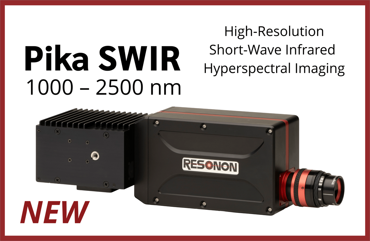 The new Pika SWIR (1000-2500nm) hyperspectral imaging camera