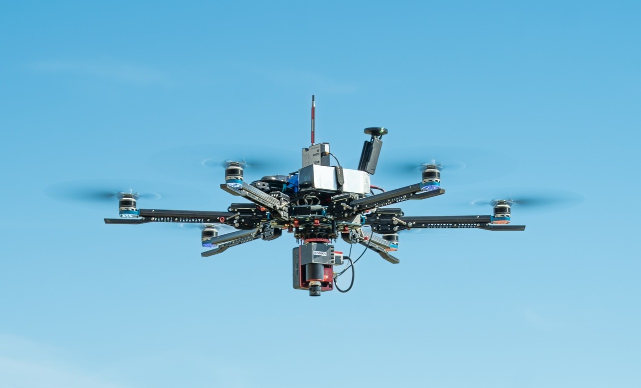 Resonon Pika L Hyperspectral Airborne System flying on Vision Aerial Vector Hexacopter